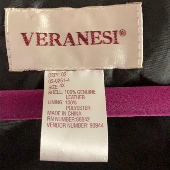 NWT genuine leather vest unisex - Picture 2 of 4